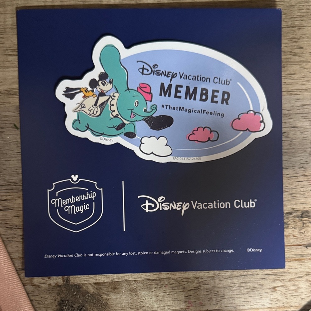 Disney Vacation Club Member Magnet
